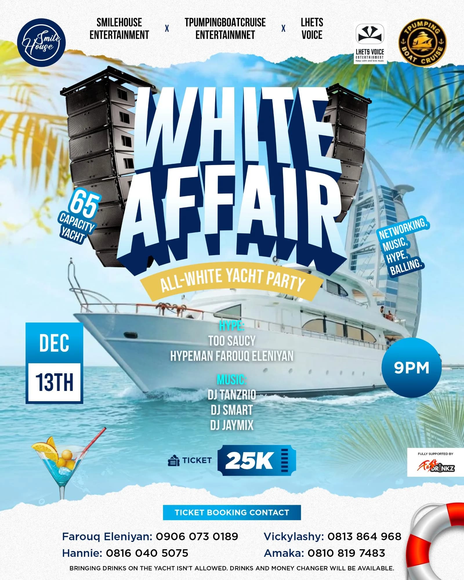 WHITE AFFAIR (All white yacht party)